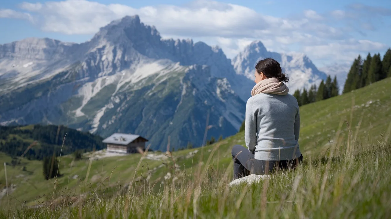 Auszeit auf einer Alm